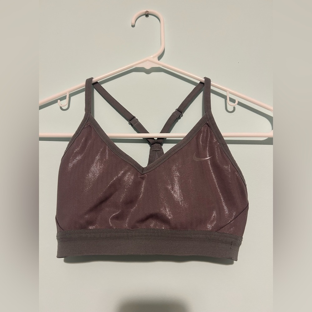 Nike Sports Bra, Grey iridescent color